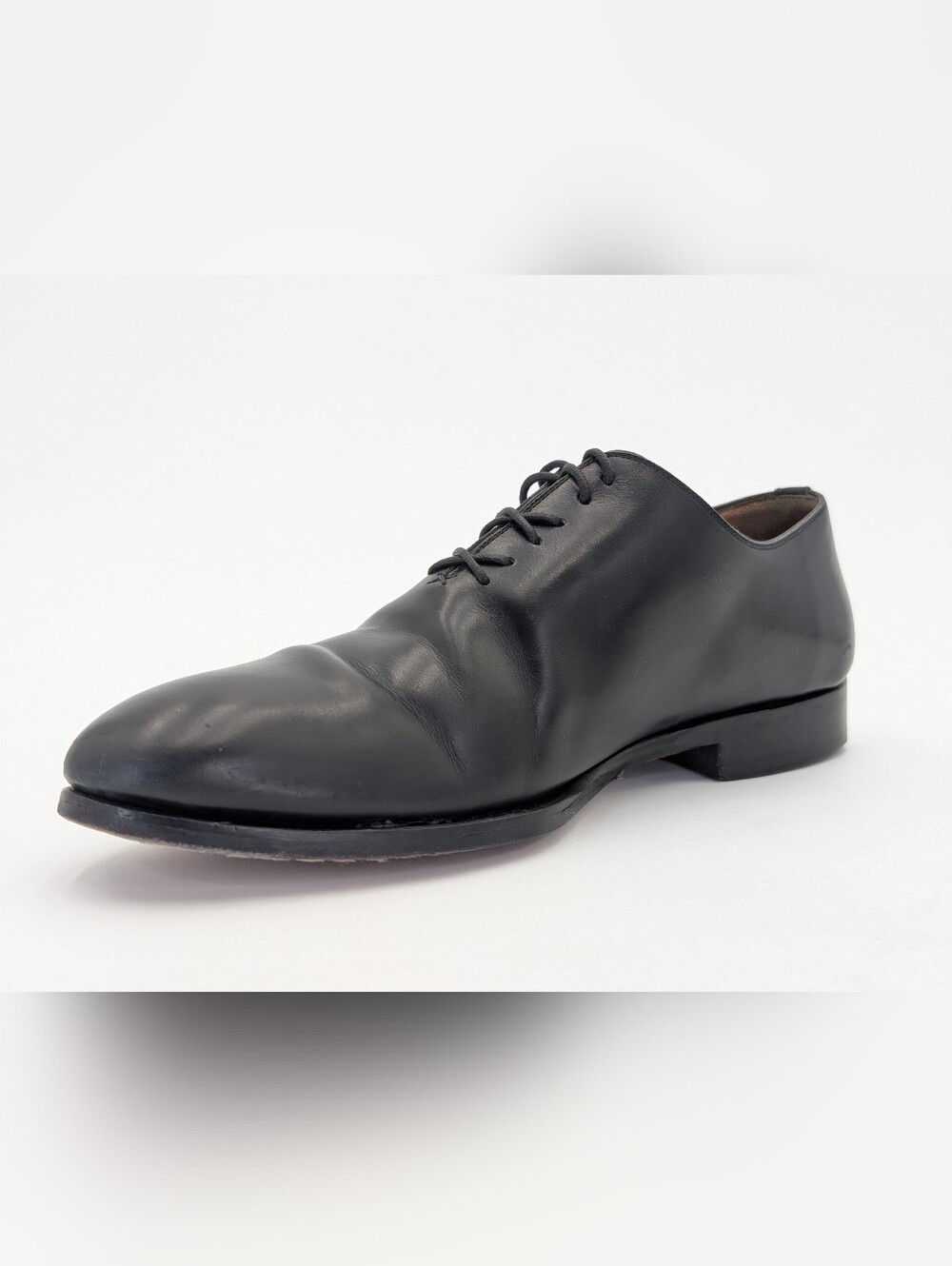 Magnanni Black Leather Oxford Dress Shoes - Picture 8 of 17